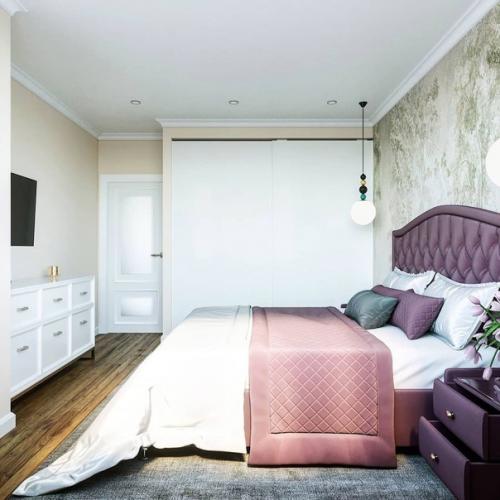 Дизайн спальни 18 кв. 07