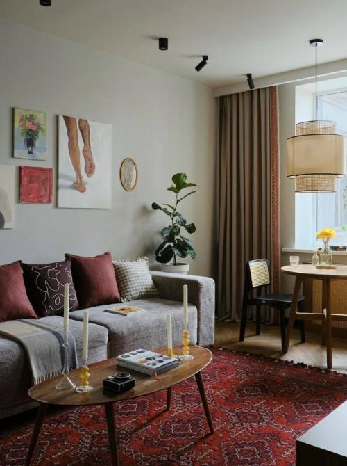 Иногда именно текстиль главным героем интерьера становится. 02