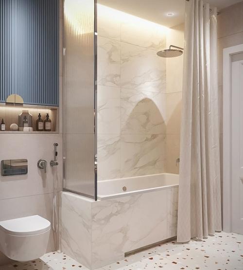 Просто уютная ванная из нашего проекта. 05