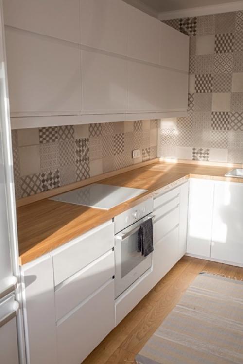 Кухня - гостиная в скандинавском стиле после ремонта. 07