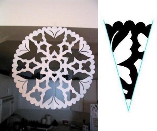 Красивые снежинки из бумаги своими руками! 01