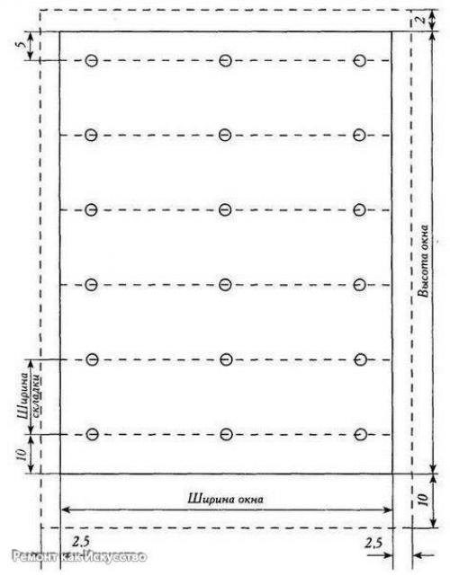 Как сшить римскую штору. 02