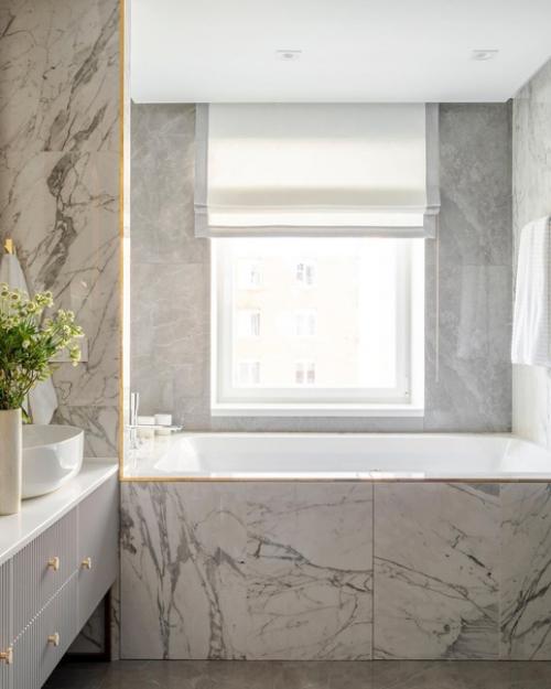 Школа ремонта.  Ванная комната хозяев из реализованного проекта. 04