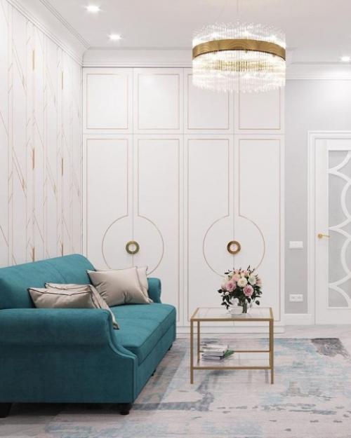 Классический интерьер квартиры с невероятно красивой мебелью. 08