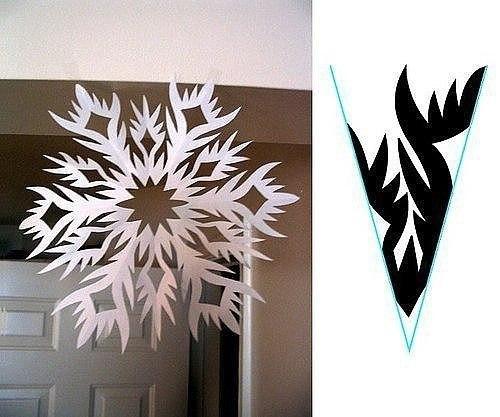 Красивые снежинки из бумаги своими руками! 04