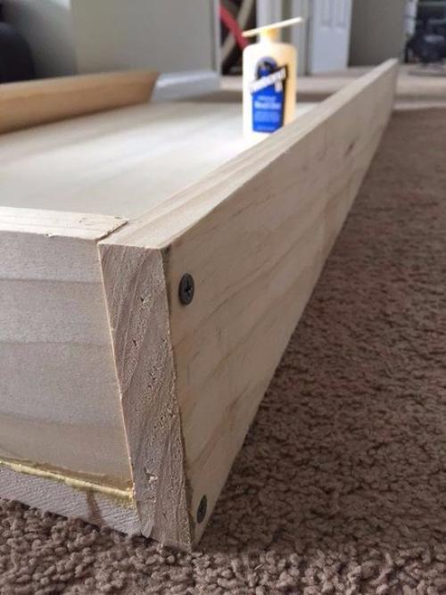 Скрытая полка за холодильником. 03