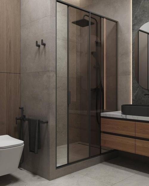 Интерьер квартиры в современном стиле и с приятным сочетанием оттенков. 07