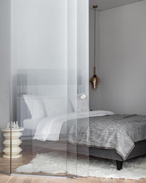 Однокомнатная квартира в монохромном оформлении. 04