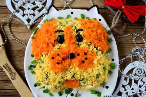 Топ - 10 закусок и салатов на новый 2018 год собаки! 01