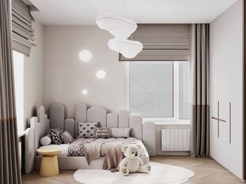 Интерьер уютной детской комнаты. 04