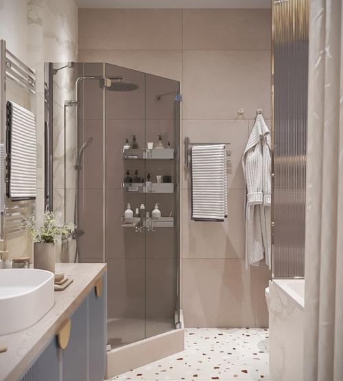 Просто уютная ванная из нашего проекта. 03