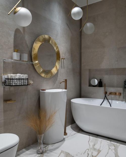 Ванная комната с интересными идеями оформления. 04