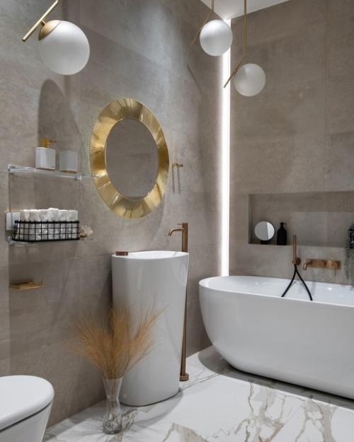 Ванная комната с интересными идеями оформления. 03