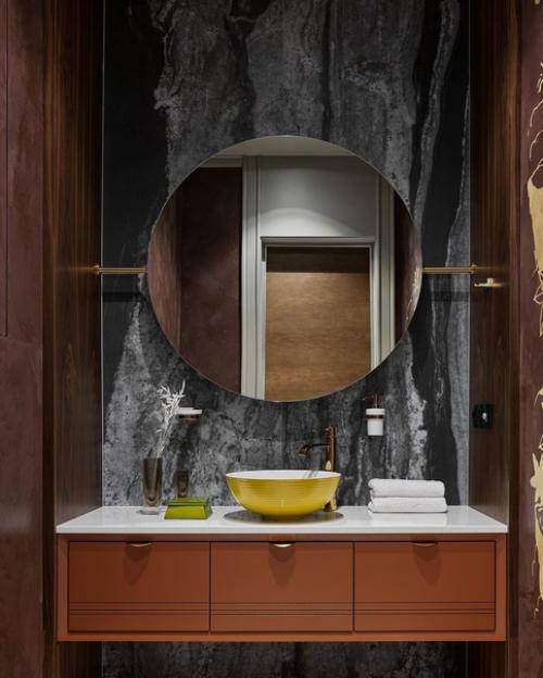 Школа ремонта.  Стильный и необычный санузел. 01