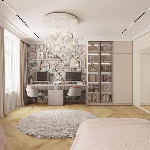 Невероятная детская комната в нейтральных оттенках. 01