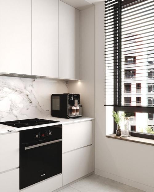 Стильный дизайн - проект кухни и прихожей. 02