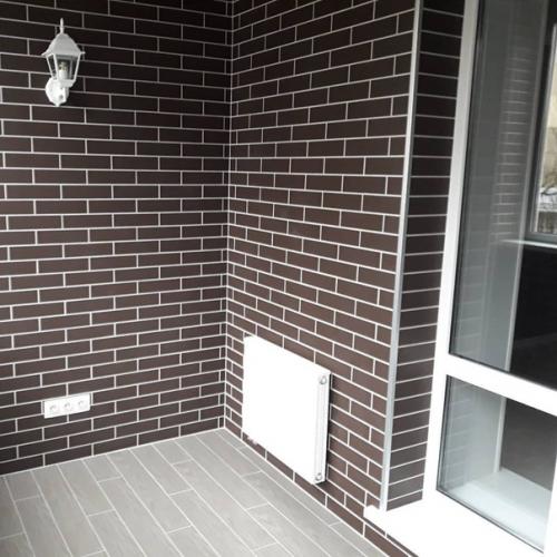 Закончили лоджию.  Утеплили, вынесли радиатор, закончили отделку. 05