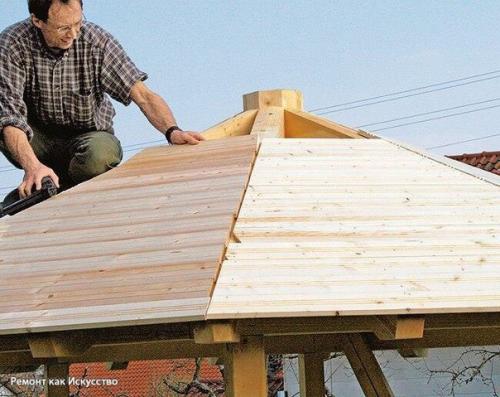 Строительство беседки из дерева. 05 Строительство беседки из дерева. 05