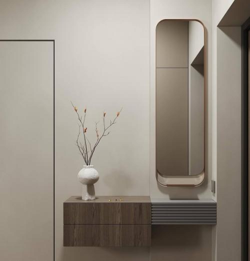 Интерьер квартиры в современном стиле и с приятным сочетанием оттенков. 06