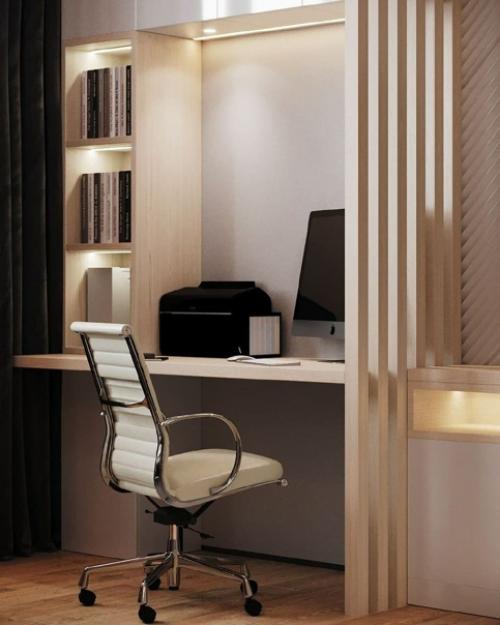 Стильный дизайн - проект совмещенной кухни - гостиной. 05