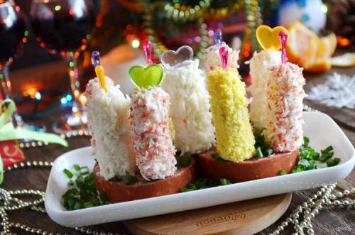 Топ - 10 закусок и салатов на новый 2018 год собаки! 05