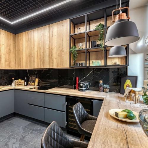 Интерьер кухни - гостиной. 05