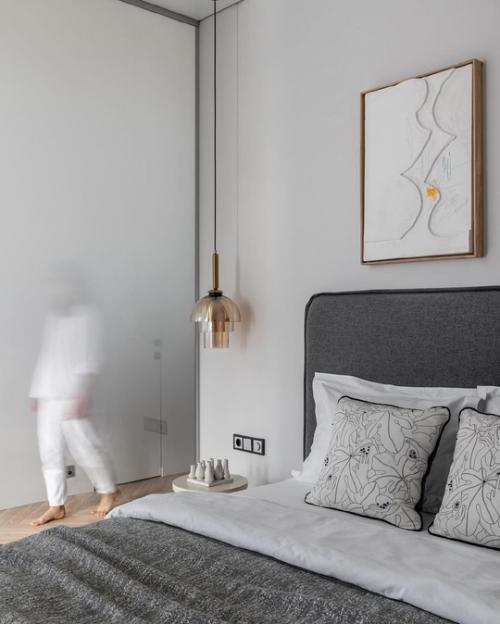 Однокомнатная квартира в монохромном оформлении. 03