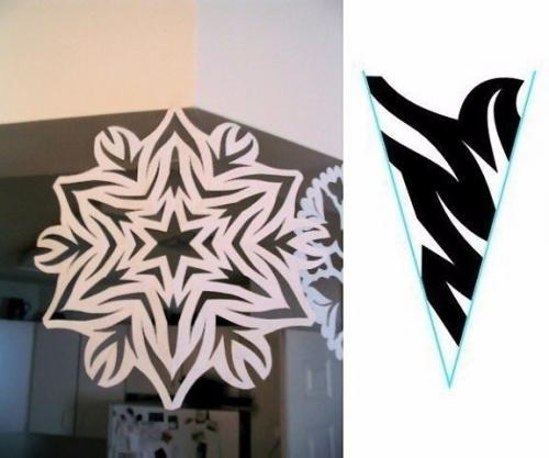 Красивые снежинки из бумаги своими руками! 05