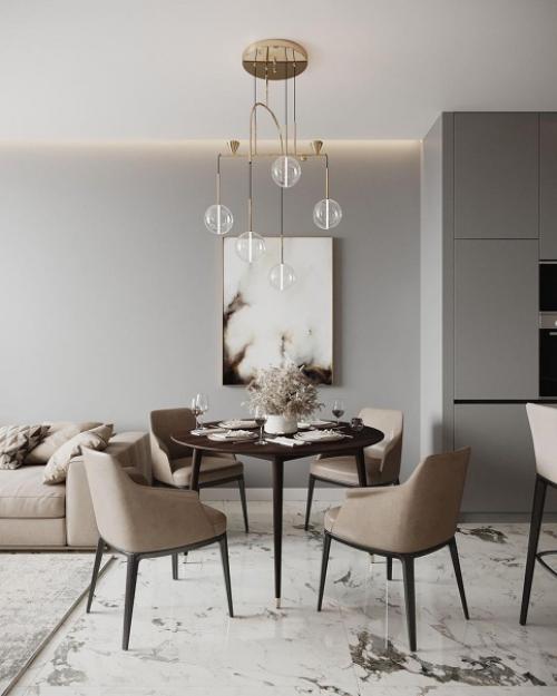 Нейтральный интерьер в современном стиле. 02