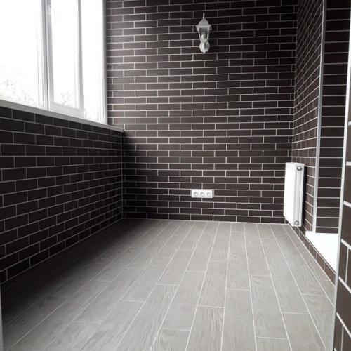 Закончили лоджию.  Утеплили, вынесли радиатор, закончили отделку. 04