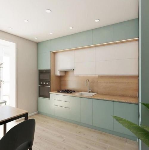 Только в том случае, если вы любите мятный цвет в интерьере - присмотритесь к такому варианту оформления квартиры. 03