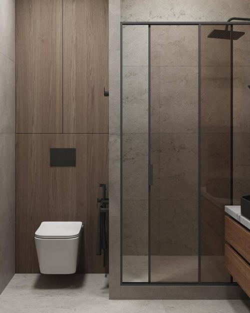 Интерьер квартиры в современном стиле и с приятным сочетанием оттенков. 09