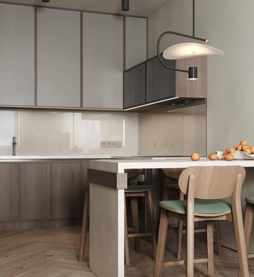 Интерьер квартиры в современном стиле и с приятным сочетанием оттенков. 01