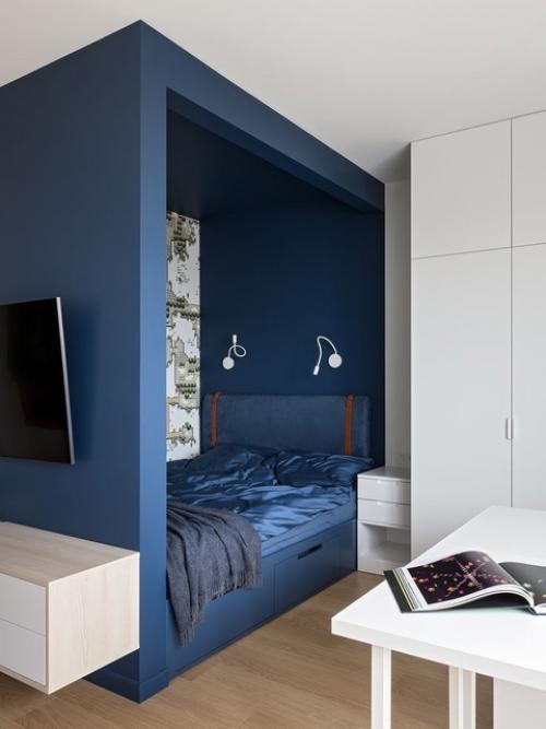 Альков - углубление в стене комнаты, которое станет не только отличным стилистическим решением, но и поможет рационально организовать пространство. 03