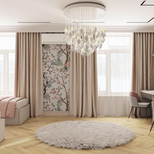 Невероятная детская комната в нейтральных оттенках. 05