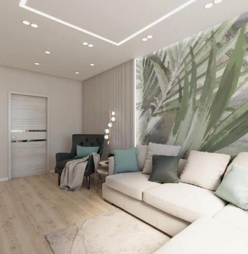 Только в том случае, если вы любите мятный цвет в интерьере - присмотритесь к такому варианту оформления квартиры. 02