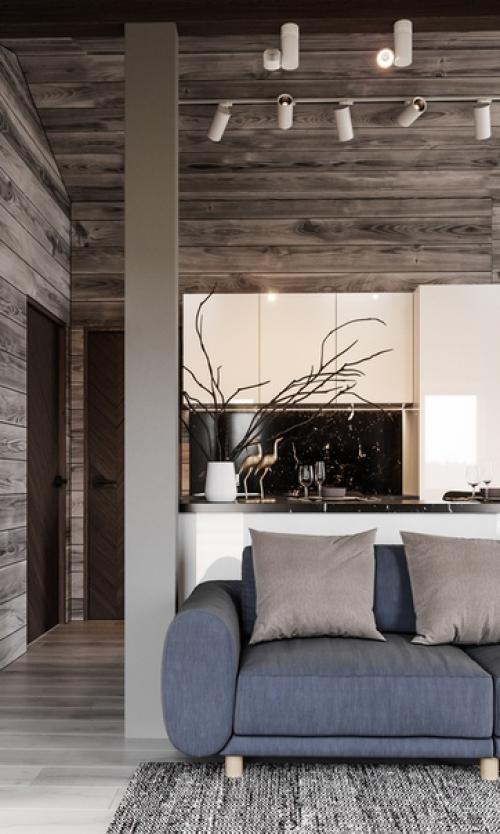 Дизайн загородного дома для зимнего отдыха. 03