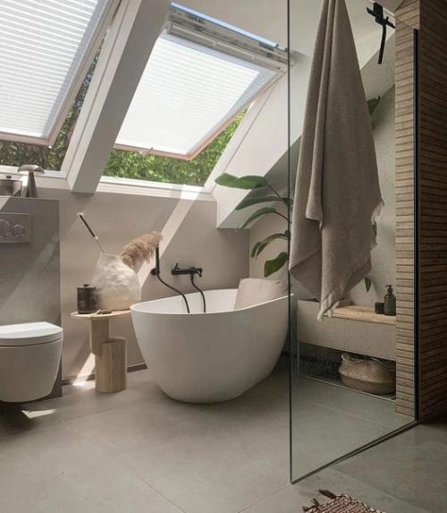 Санузел на мансардном этаже. 02