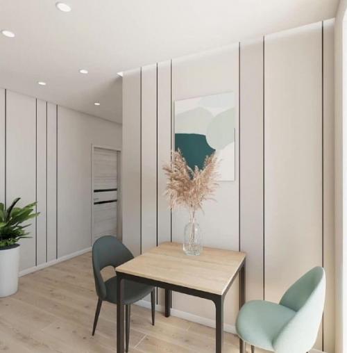 Только в том случае, если вы любите мятный цвет в интерьере - присмотритесь к такому варианту оформления квартиры. 06