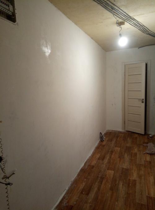 Ремонт коридора.  Стены сделала своими руками. 03