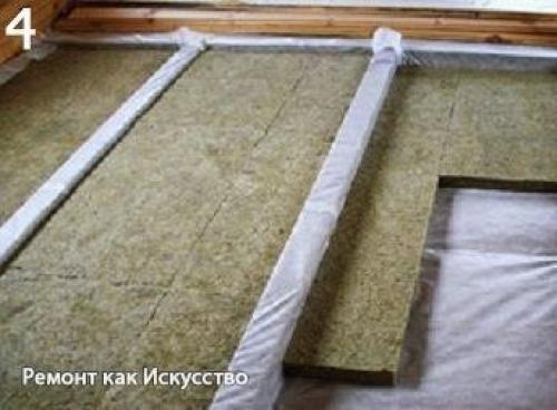 Черновой пол в деревянном доме. 03 Черновой пол в деревянном доме. 03