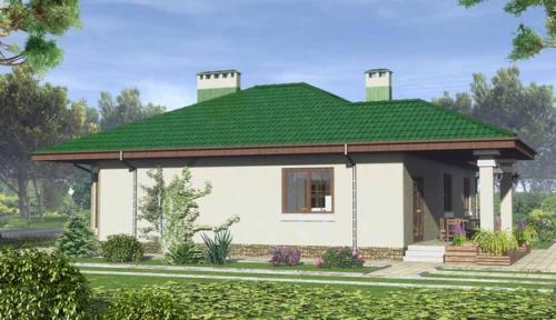 Проект дома из блоков с эркером (134, 3 м 2). 05 Проект дома из блоков с эркером (134, 3 м 2). 05