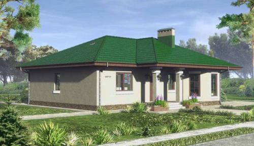 Проект дома из блоков с эркером (134, 3 м 2). 02 Проект дома из блоков с эркером (134, 3 м 2). 02