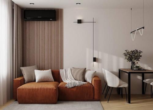 Светлый интерьер с яркими акцентами. 01