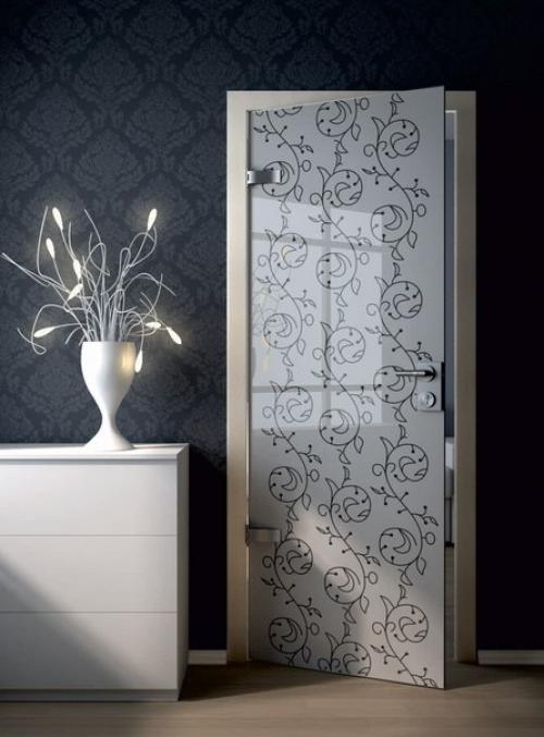 Стеклянные двери - беспроигрышный вариант для помещений в стиле техно или хай - тек! 03