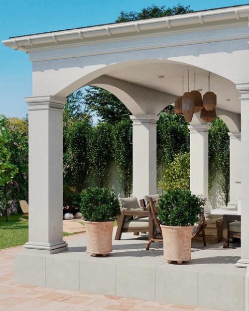 Арки и простая отделка секрет уюта этого проекта. 06