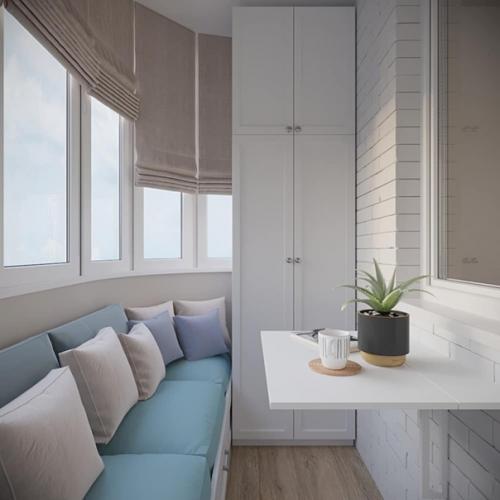 Крутой дизайн - проект однокомнатной квартиры с интересным зонированием спального места. 06