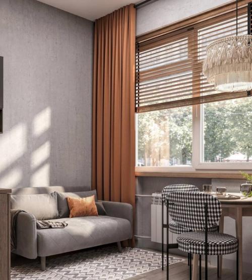 Двухуровневые апартаменты в стильном тёмном оформлении нравится такое решение? 02