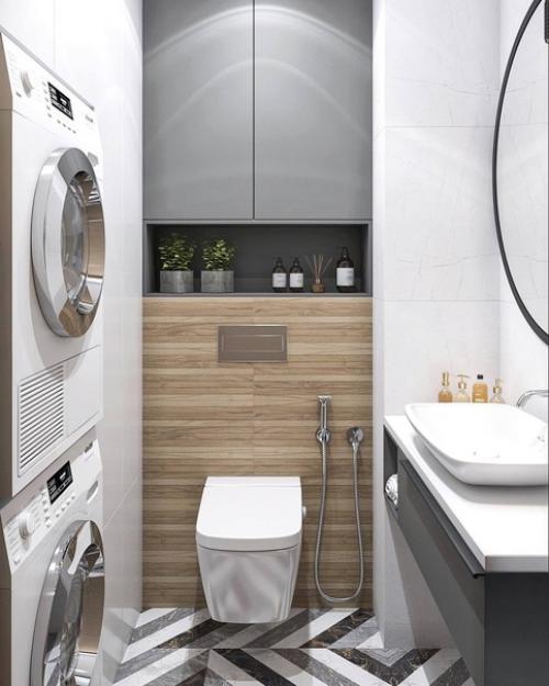 Утренняя подборка светлых интерьеров санузлов. 06