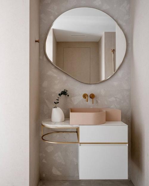 Лёгкий, воздушный, при этом роскошный интерьер квартиры, с натуральными материалами, современным дизайном и классической основой. 08